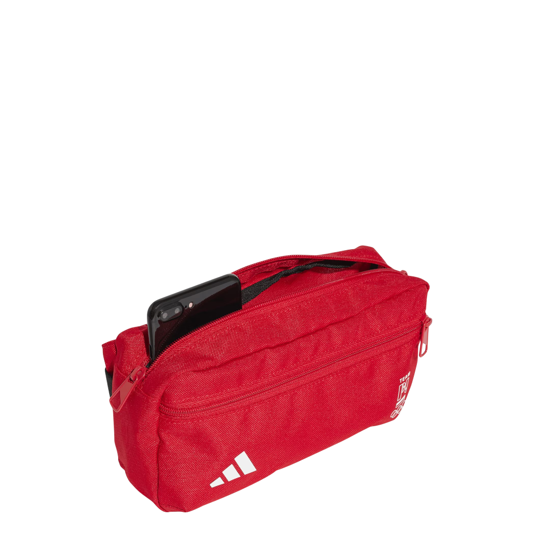 Adidas mens running waist bag - scarlet/red