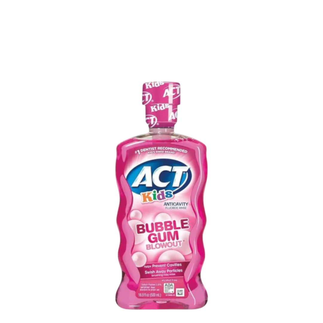 Act Kids Bubblegum Blowout Anti - Cavity Rinse - 500ml