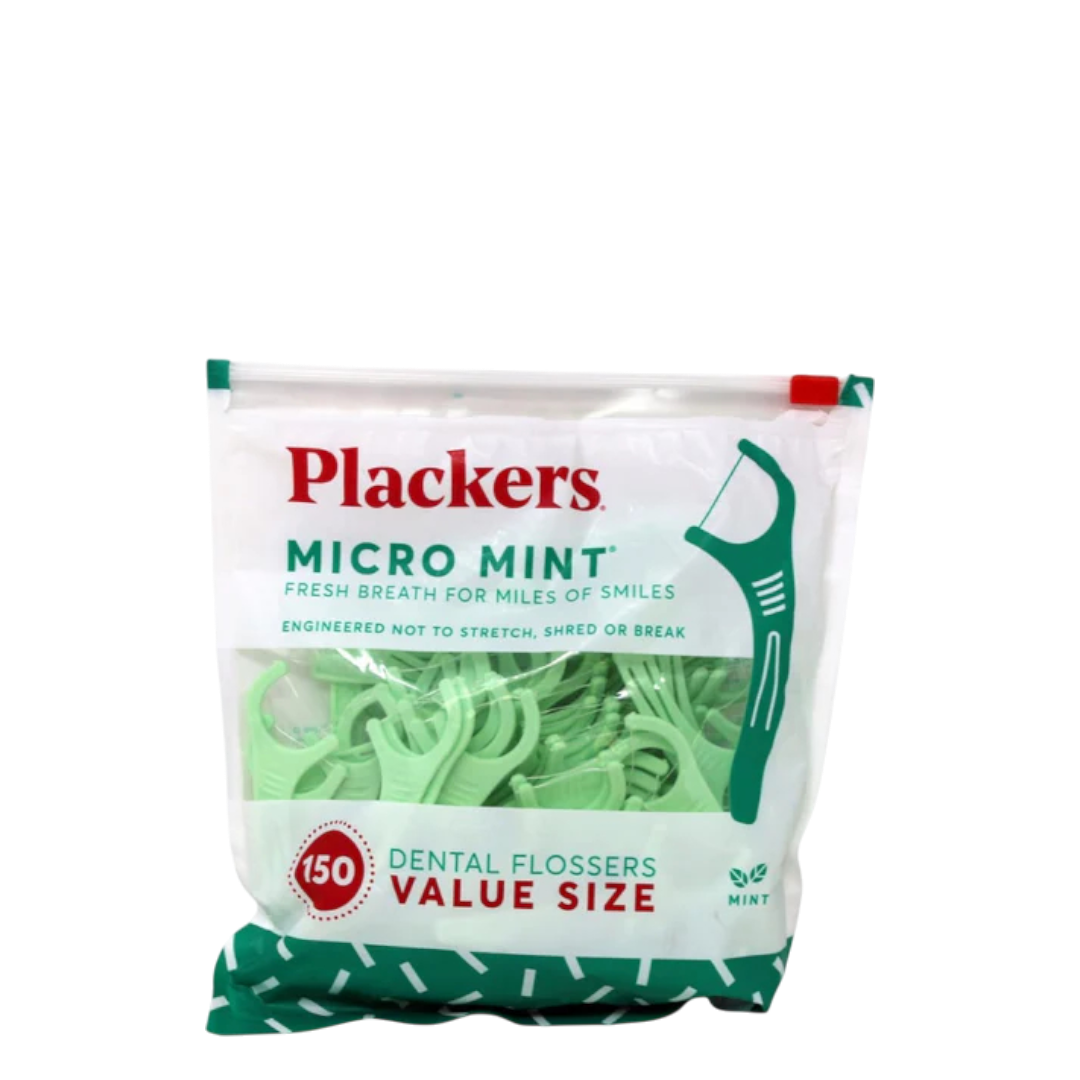 Plackers Micro Mint Flossers - 160 Count