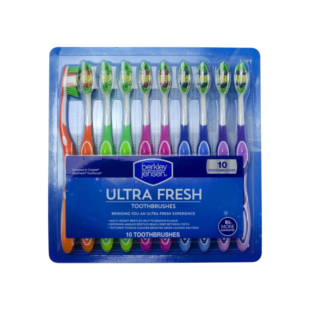 Berkley Jensen Ultra Fresh Toothbrush - 10 Pack