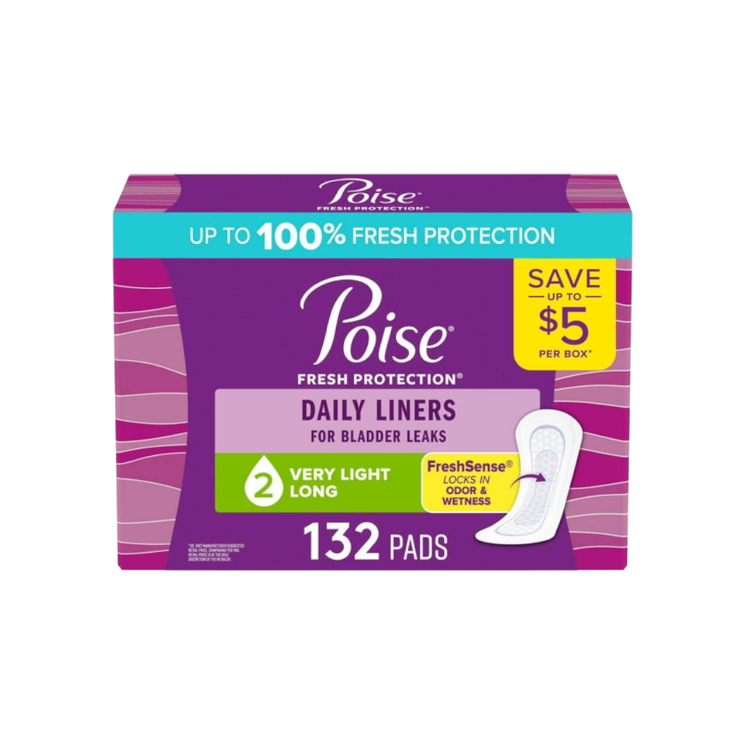 Poise Daily Liners - 132 Count