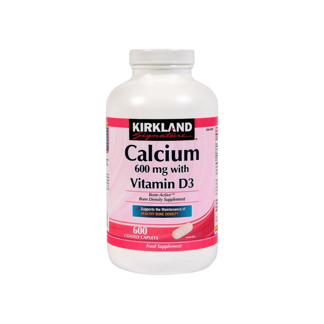Kirkland Signature Calcium 600 mg. with Vitamin D3, 500 Tablets