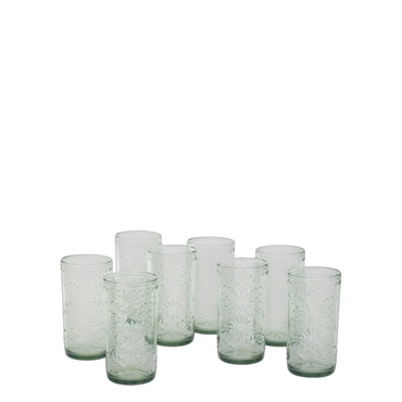 Green Tritan Tumbler Set - 8 Pieces