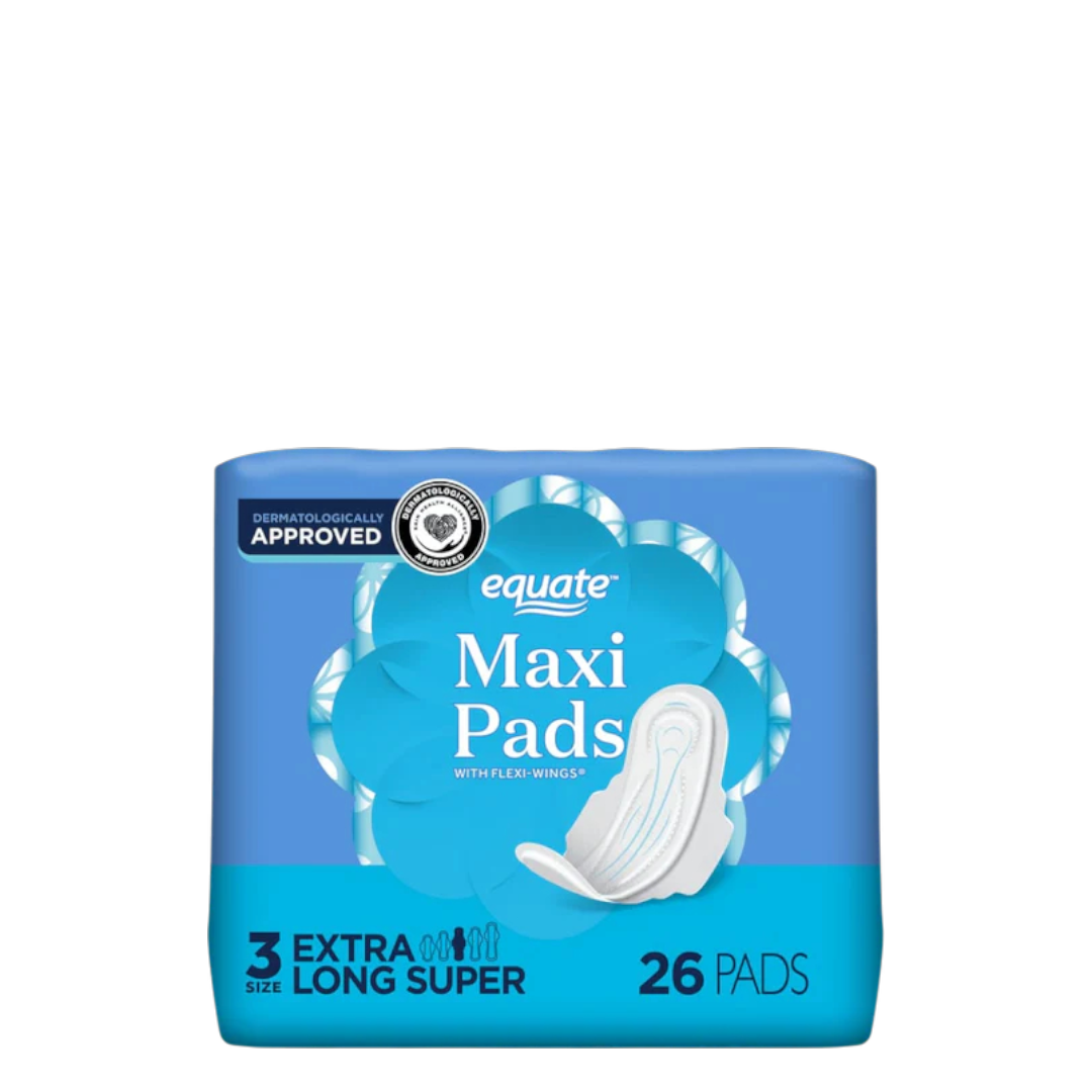 Equate Maxi Pads # 3 - 26 Count