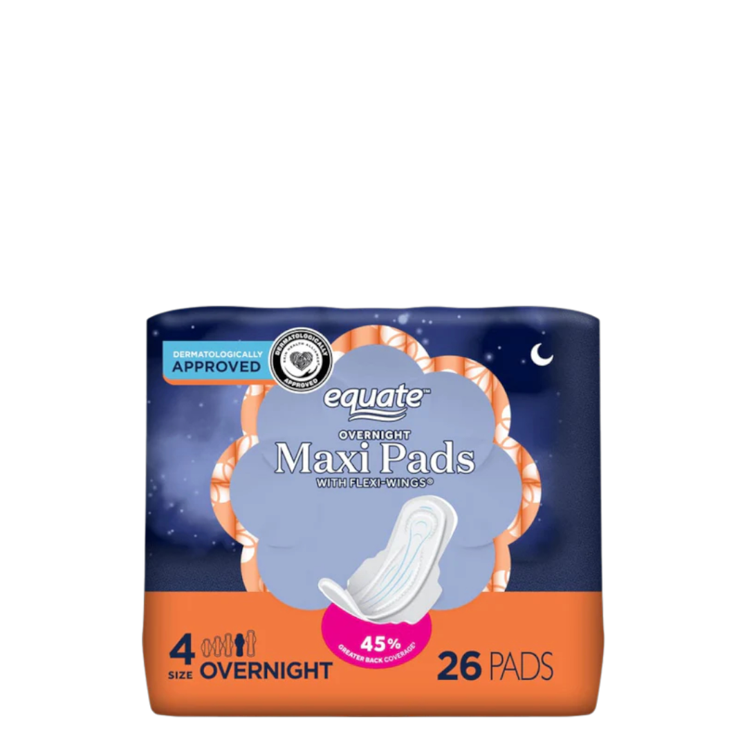Equate Maxi Pads # 4 - 26 Count