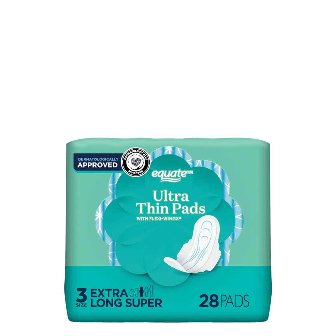 Equate Ultra Thin Pads - 28 Count