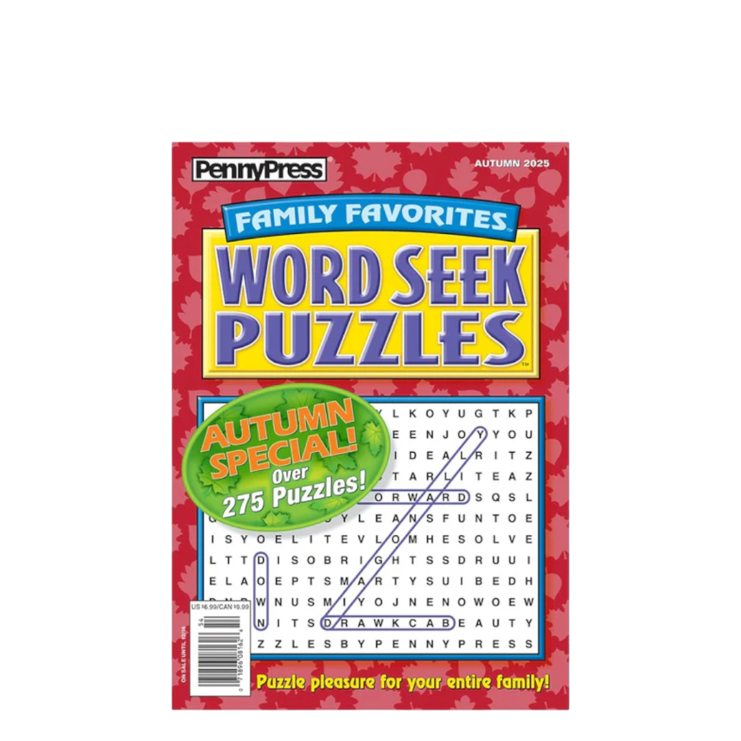 Penny Press Family Favorites Word Seek Puzzles