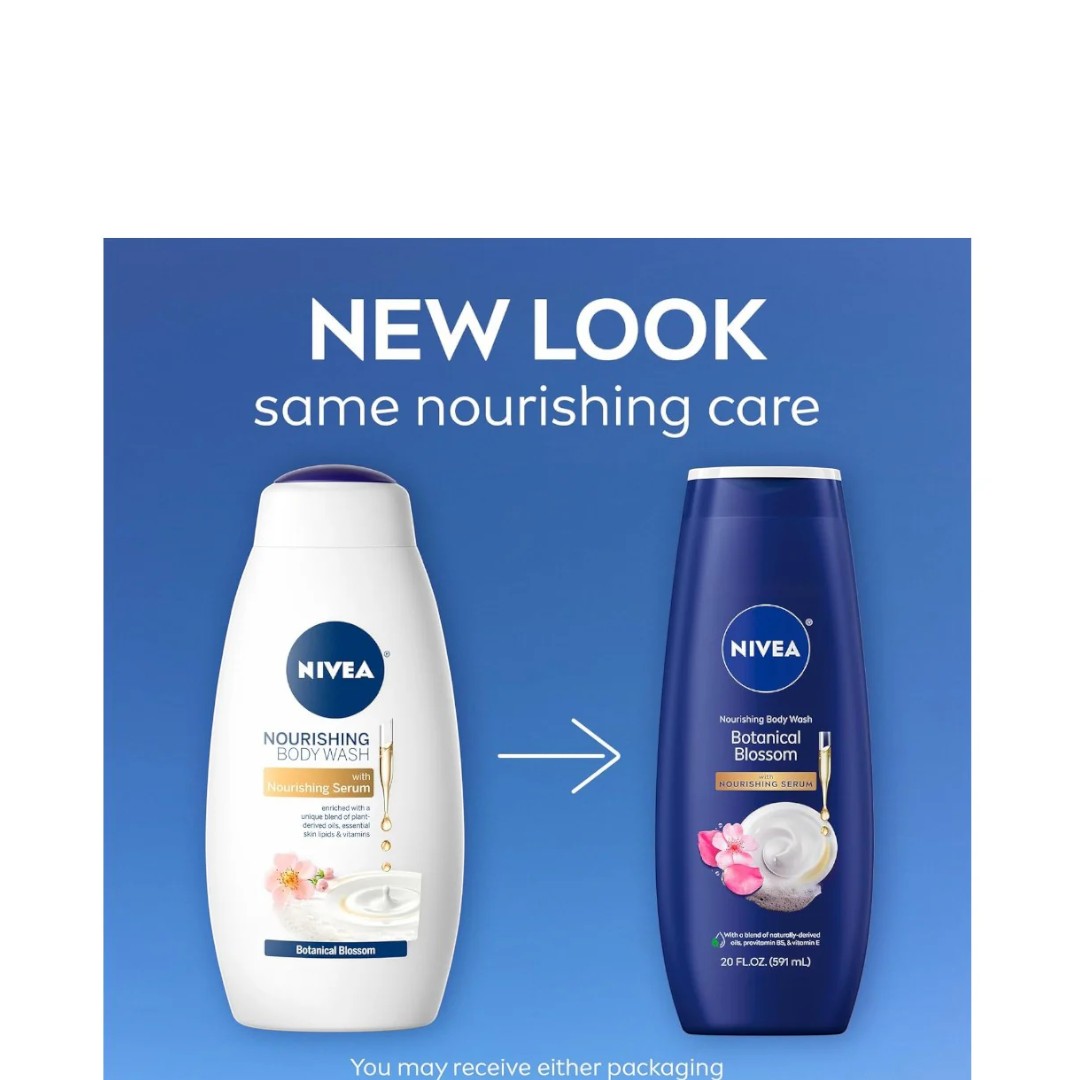 Nivea Nourishing Body Wash -Botanical Blossom Care, 591 ml