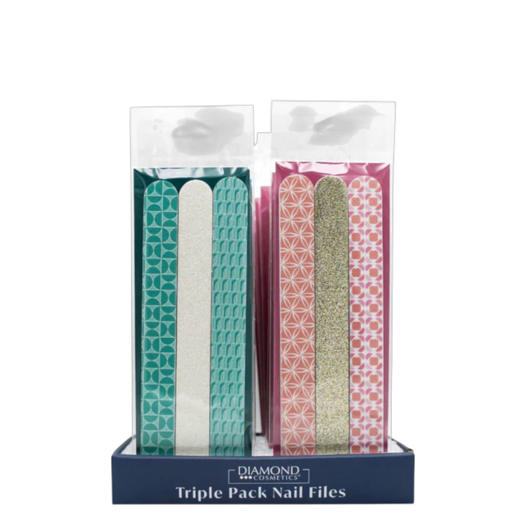 Diamond Cosmetics - Triple Pack Nail Files