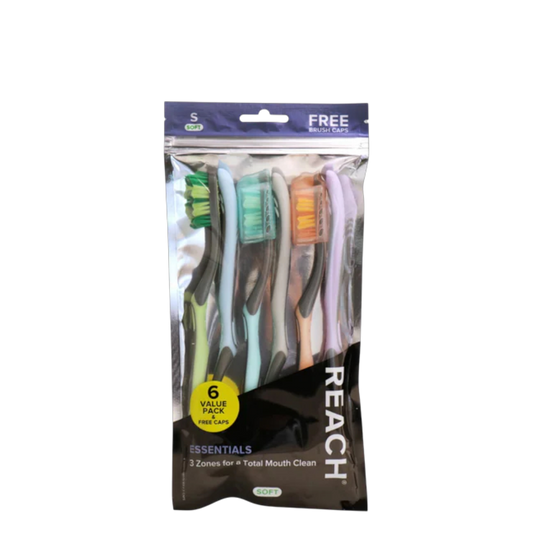 Dr Reach Toothbrush - 6 Pack
