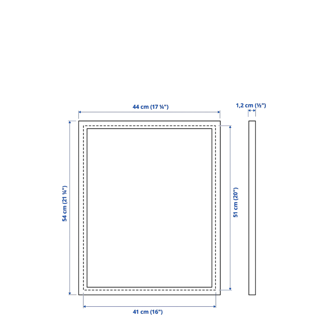 FISKBO Frame - 41 x 51 cm white