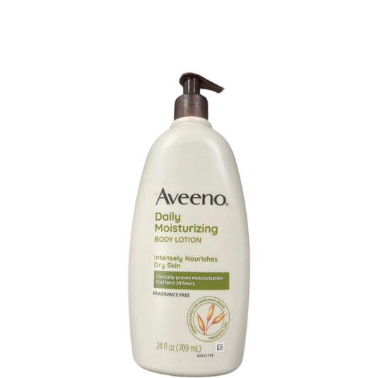 Aveeno Daily Moisturizing Intensely Nourishes Dry Skin Lotion - Fragrance Free, 709 ml