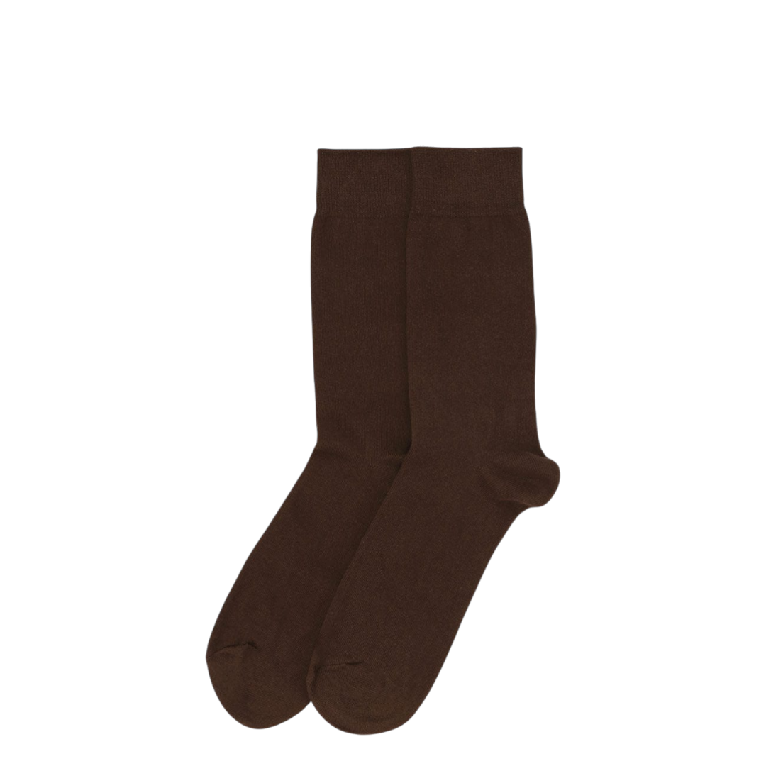 Dress socks- Plain brown - 1 Pair