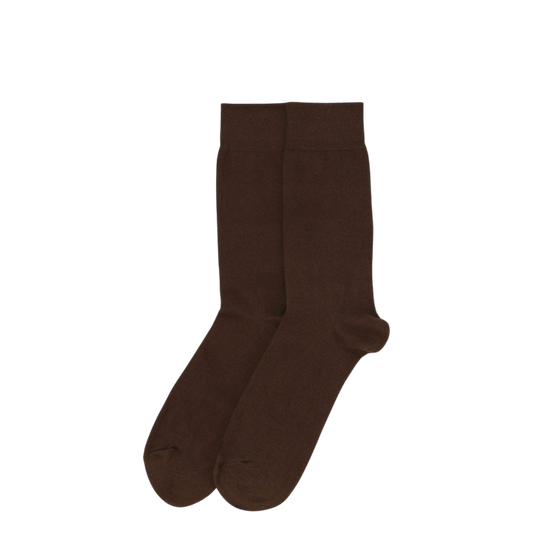 Dress socks- Plain brown - 1 Pair