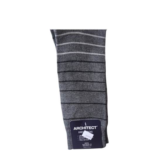 Dress socks- Grey w/stripes - 1 Pair