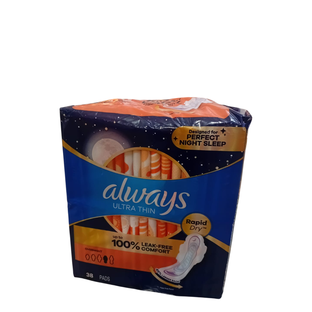 Always Ultra Thin Advanced Overnight - 38 Count