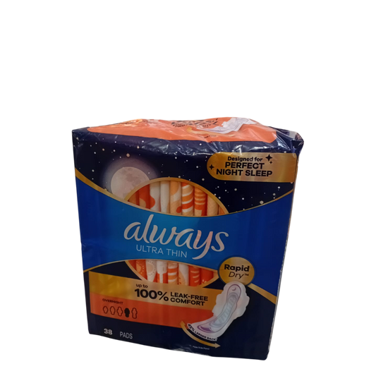 Always Ultra Thin Advanced Overnight - 38 Count