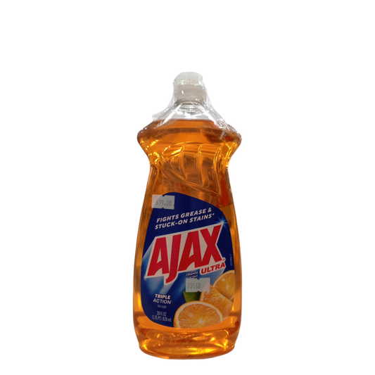AJAX Ultra Triple Action Liquid Dish Soap - 828 ML
