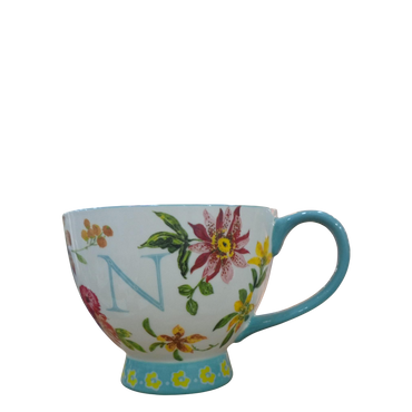 Floral Monogram Cups