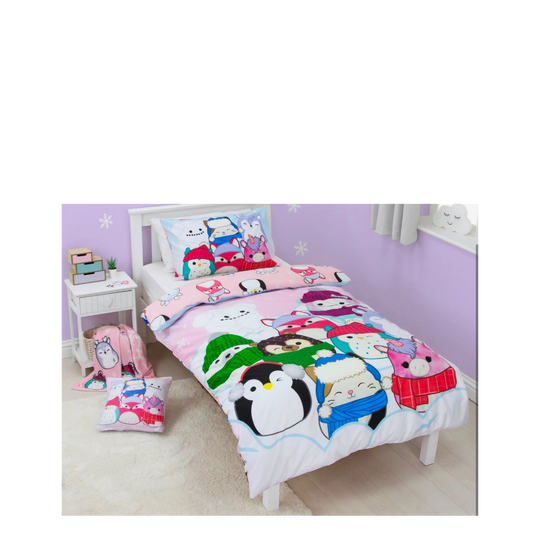 Squishmellow frozen duvet cover set reversible-single