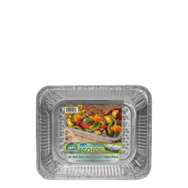 ECO Foil Half Size Deep Steam Table Pans - Set of 5