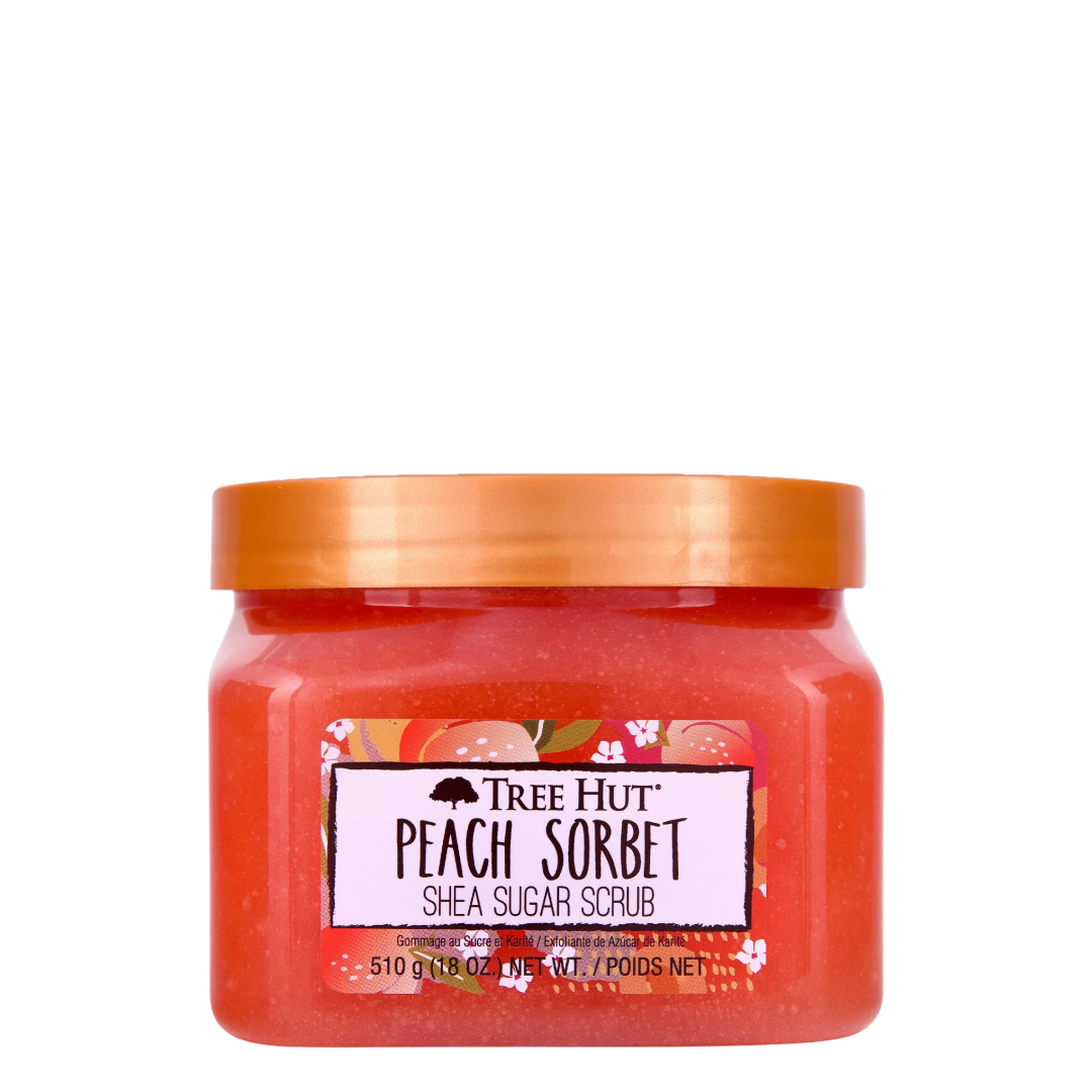 Tree Hut Shea Sugar Scrub , Peach Sorbet- 510 g