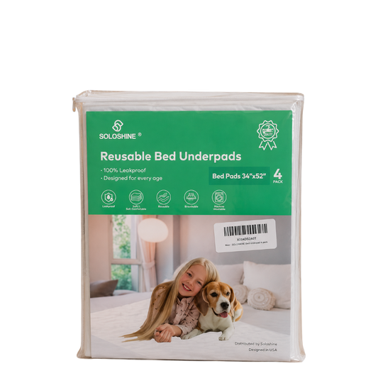 Soloshine reusable bed underpads - X004QS2N4T - 4 PACK
