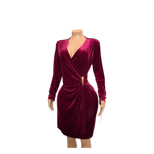 Harper Rose Red Velvet Dress- PL4H32RF- Size 16