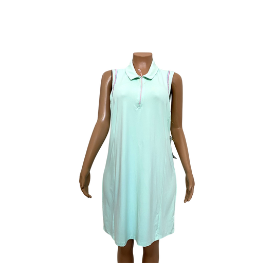 Green RBX Live Life Active Zip Front Polo Dress- 96891812621- XL