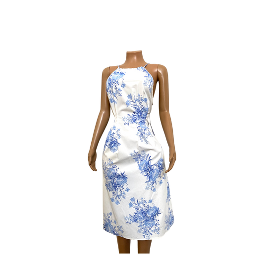 Emma & Michele Blue & White Dress- D2126- Size 16
