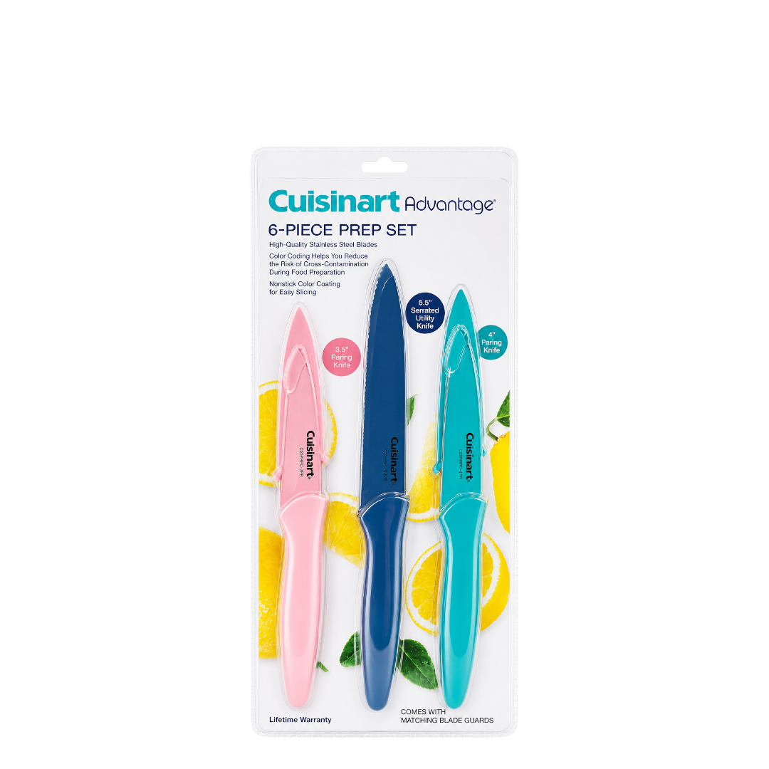 Cuisinart (pink,teal, blue) - 6-piece knives