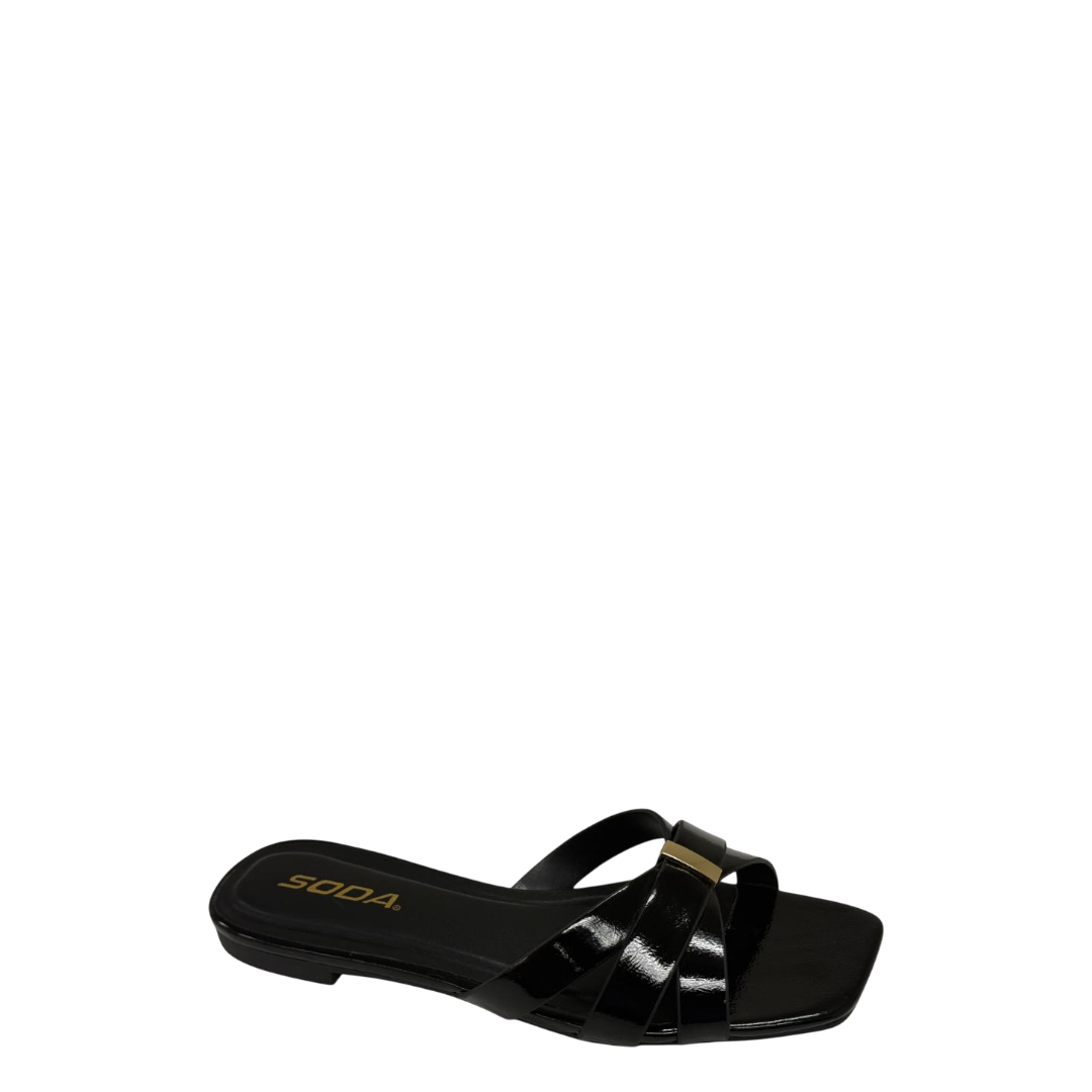 Soda black sandals size 7