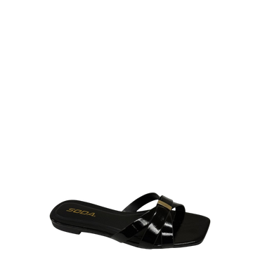 Soda black sandals size 7