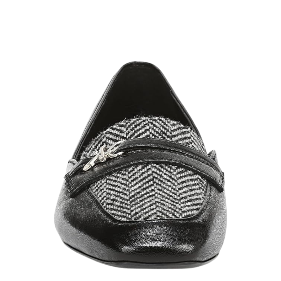Naturizer Black /Fabric ladies flat shoes size 9M 07150