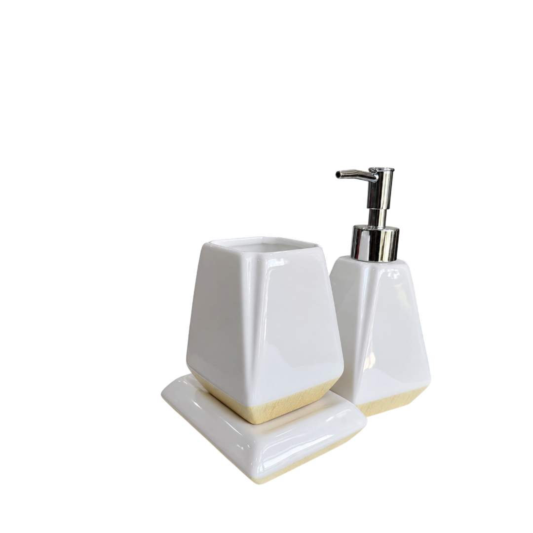 PS Ceramic Bathroom Set - 3 Piece