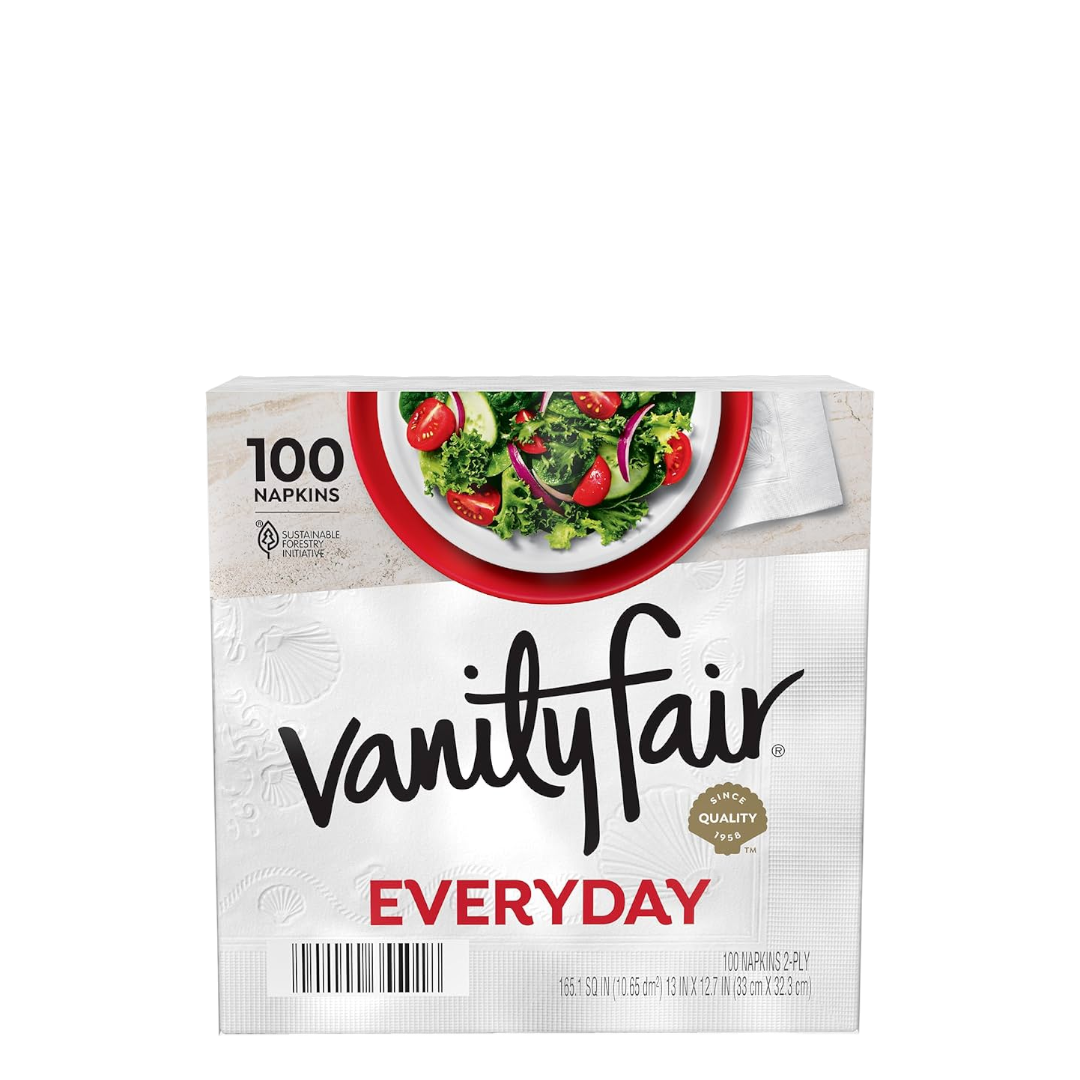 Vanity Fair Everyday Napkin, 2-Ply, 110-count