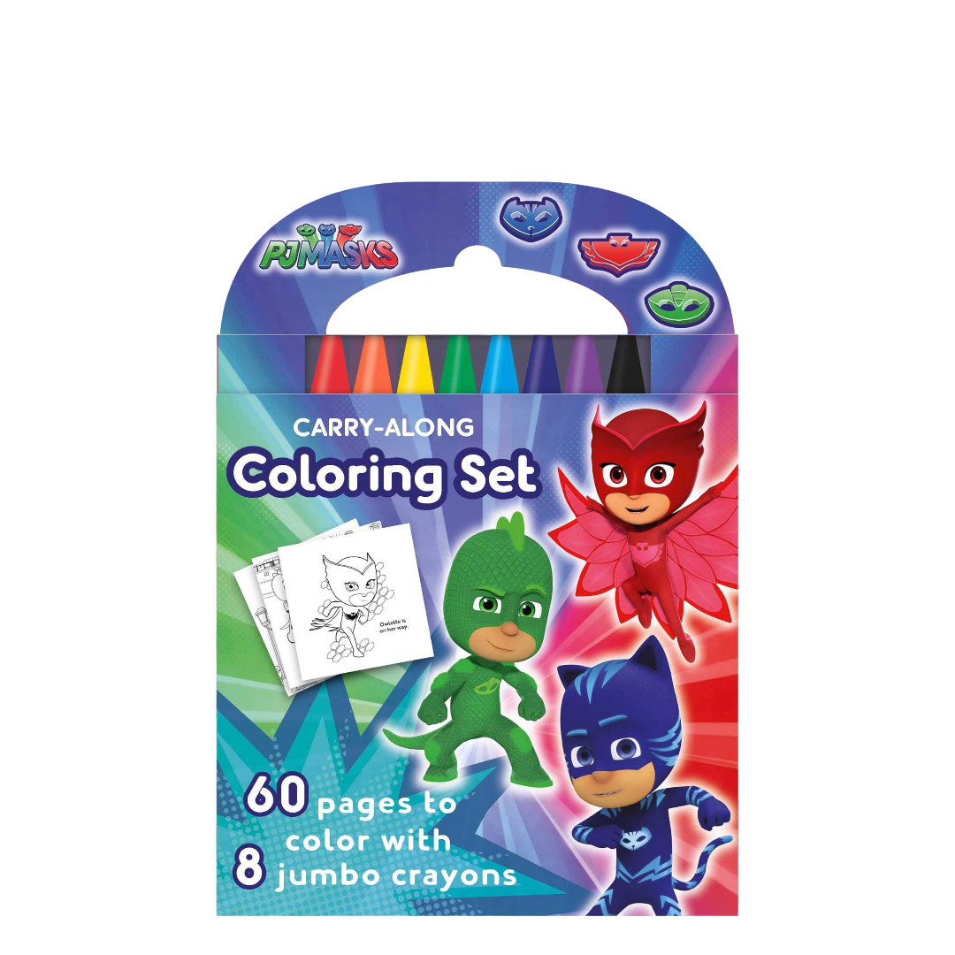 P.J Mask 60 page color w/jumbo crayons