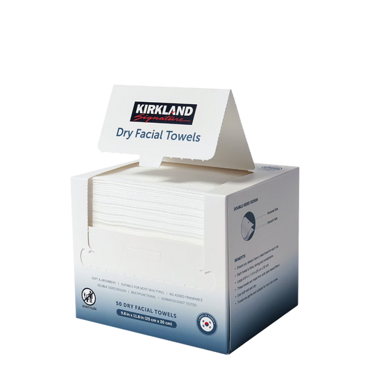 Kirkland Dry Facial Towels- 50 Pack