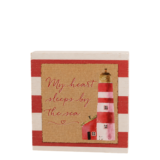 My Heart Sleeps By The Sea Decor
