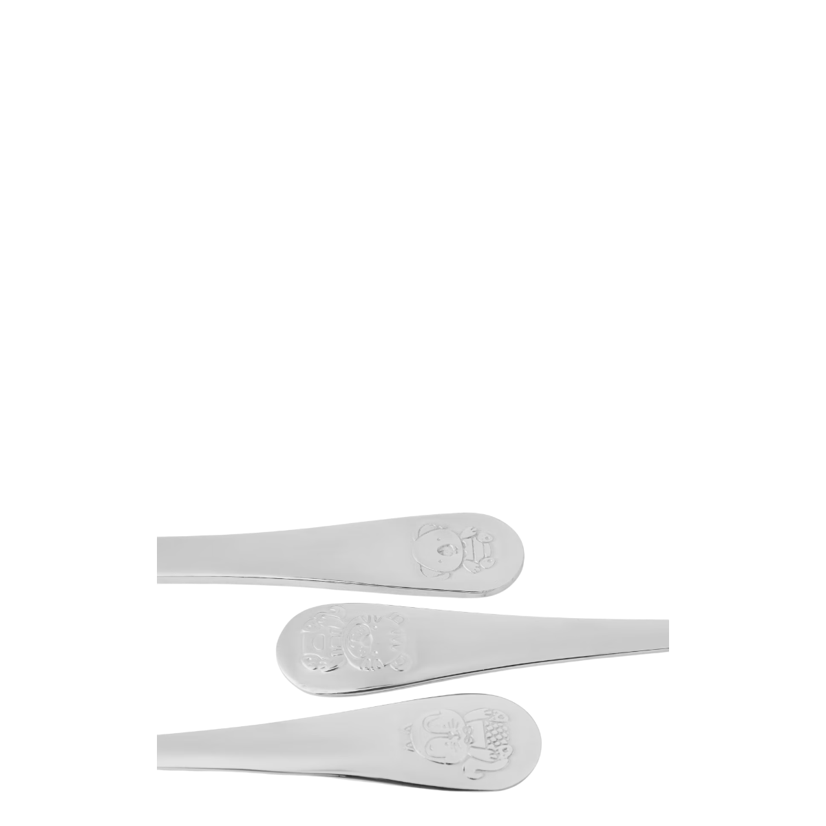 Linea animal children cutlery set - silver