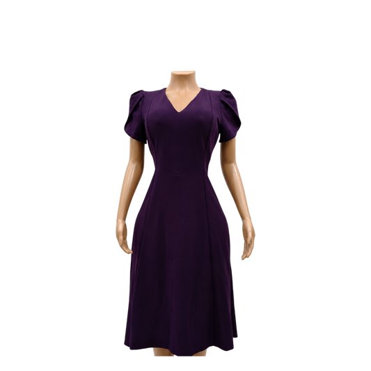 Andrew Marc Dress- Purple- PL4CB75C- Size 8