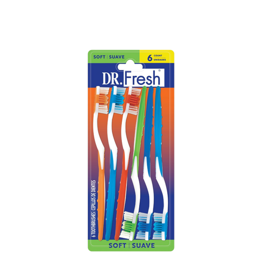 Dr Fresh Tooth Brush - 6 Count