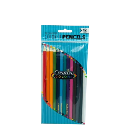 Creative Colors #2 pencils w/eraser- 12 count