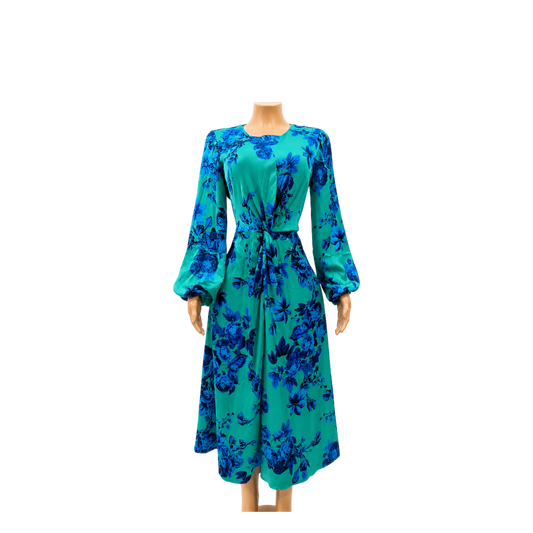 Maison Tara Blue/Yellow dress - size 12 - 9468674665