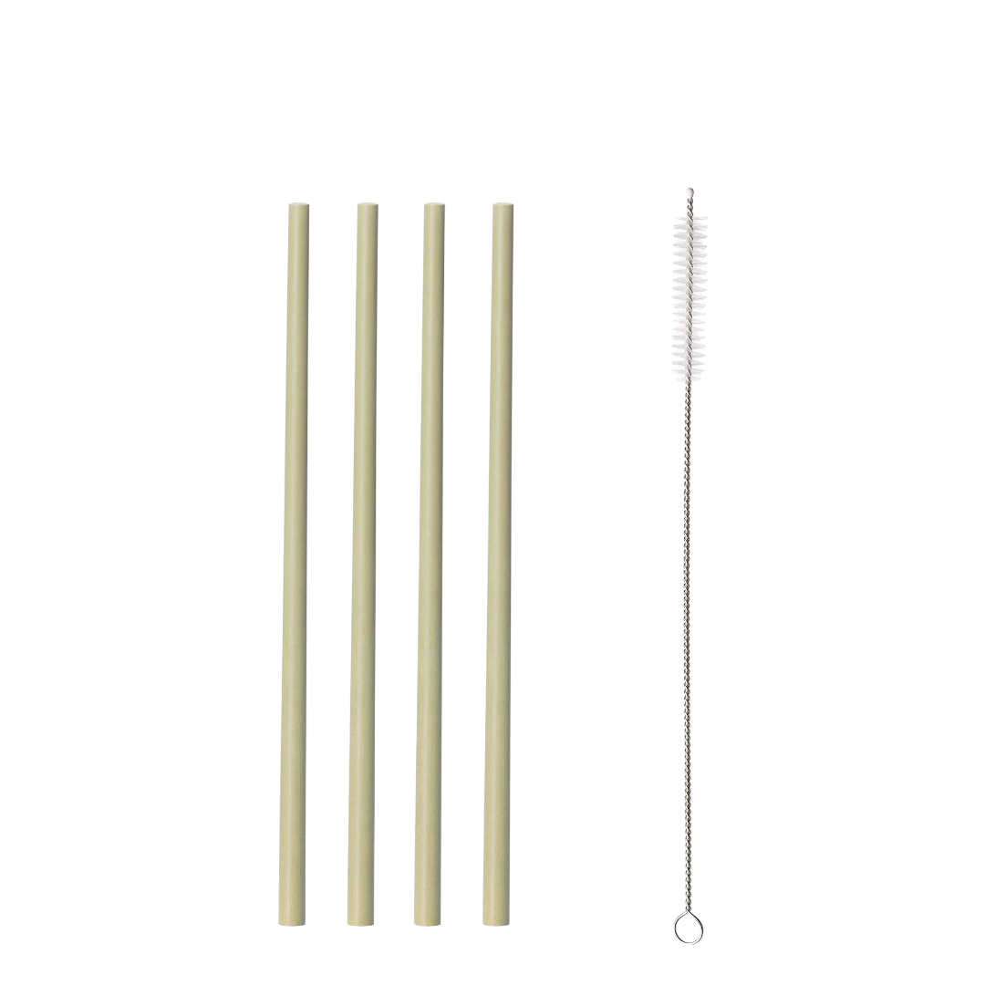 Typhoon bamboo reusable straws - neutral