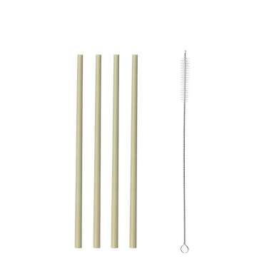 Typhoon bamboo reusable straws - neutral