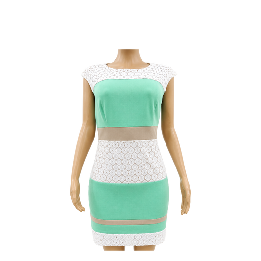 Sandra Darren Green, lace, beige (P) - 10