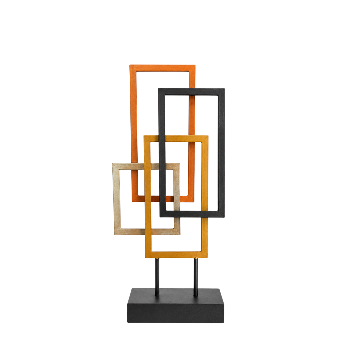 Black Metalic Decor - 2 Piece Set