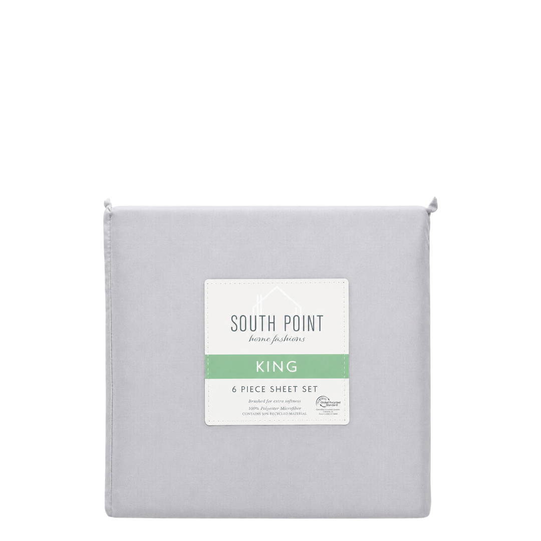 SouthPoint 6 Piece Sheet Set- King