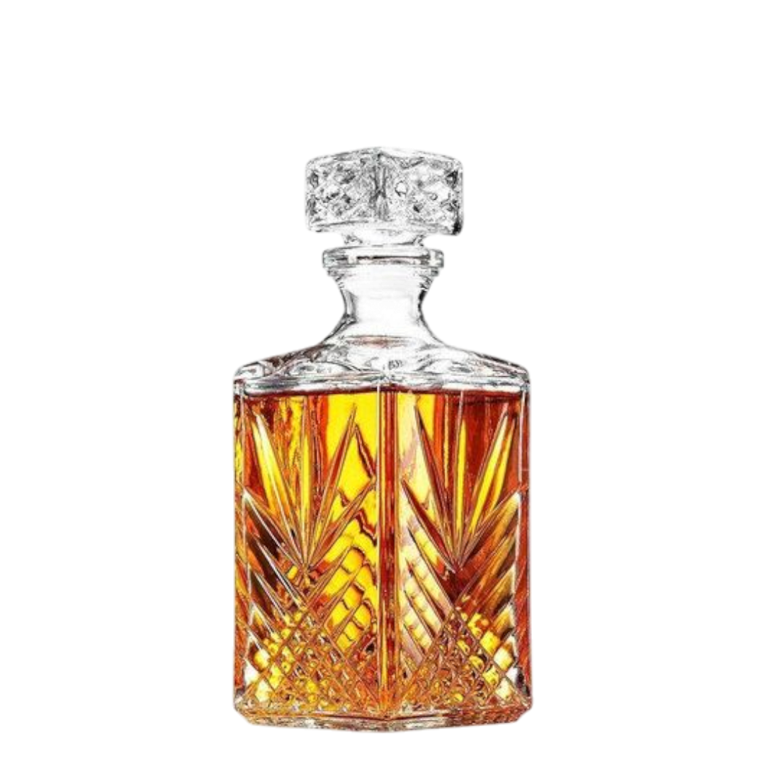 Paksh Glass Whiskey Decanter - With 6 Glasses